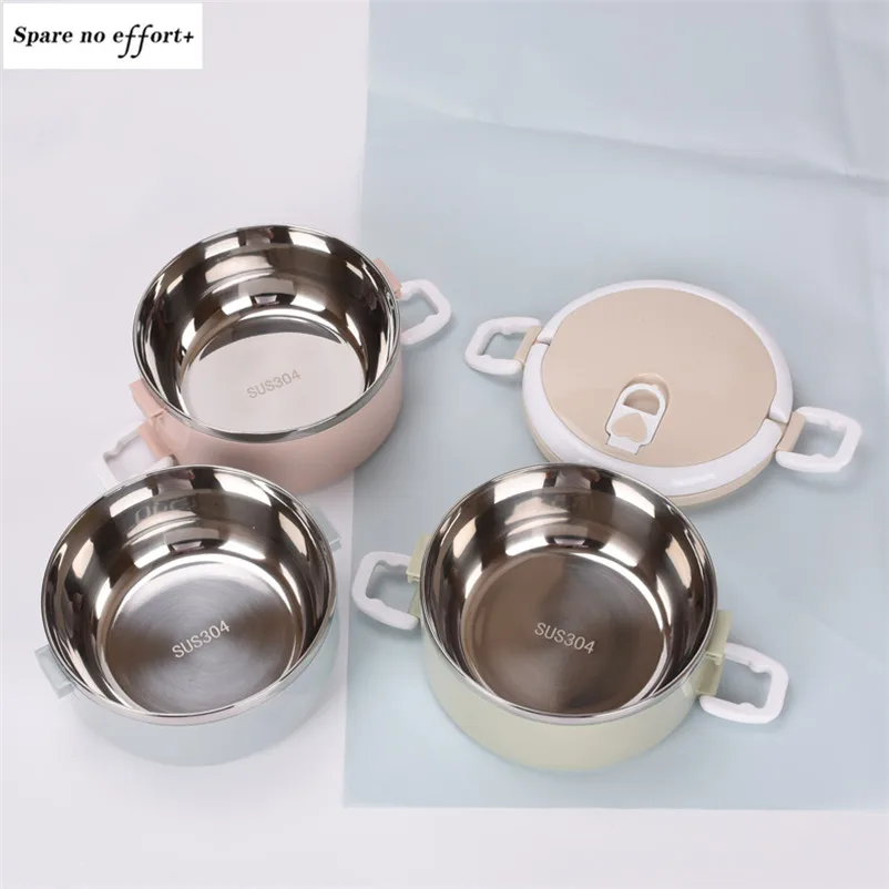 Переносная коробка для завтрака 1/2/3 слоя нержавеющая сталь 304 посуда Bento Box детей