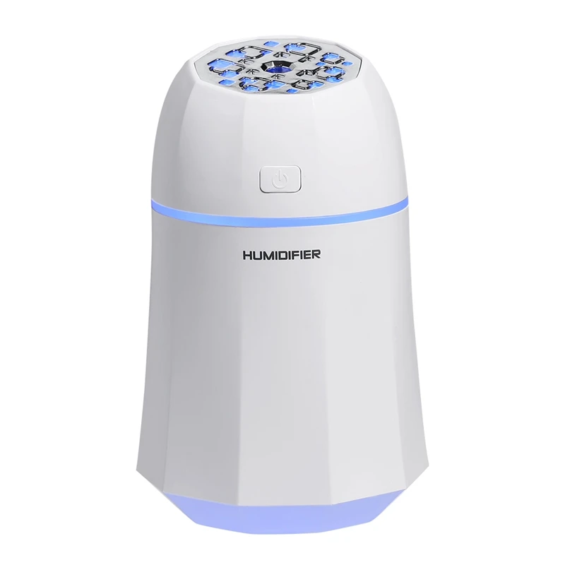 

I10 Three in One Humidifier Home Atmosphere Light USB Mini Large Capacity Humidifier Mute Home Air Humidifier + LED Small Fan, T