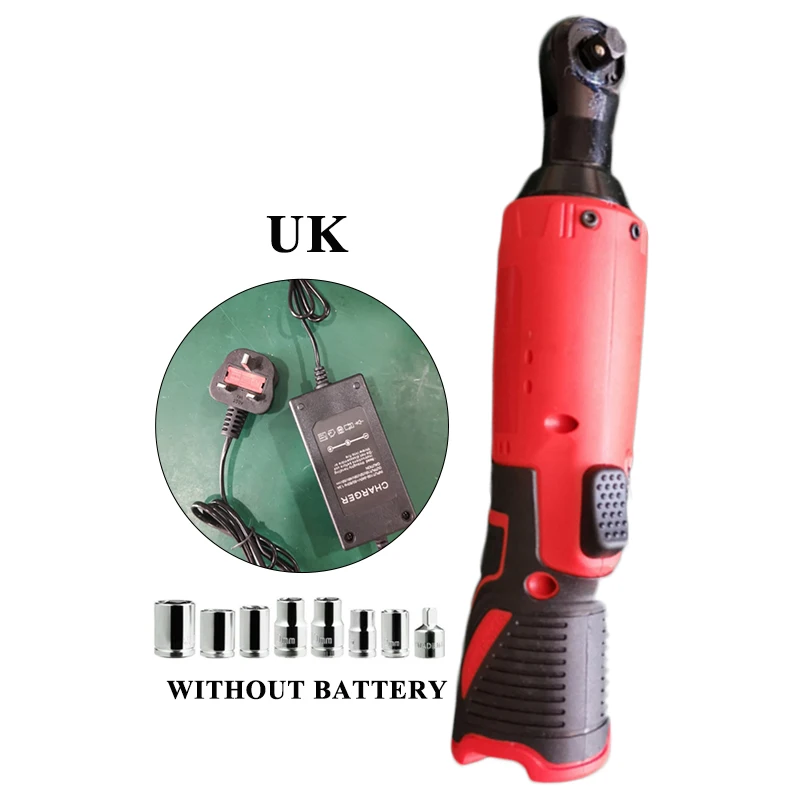 

3/8 Electric Ratchet Wrench Kit Cordless Tool 12 V Power 7 Socket with Charger