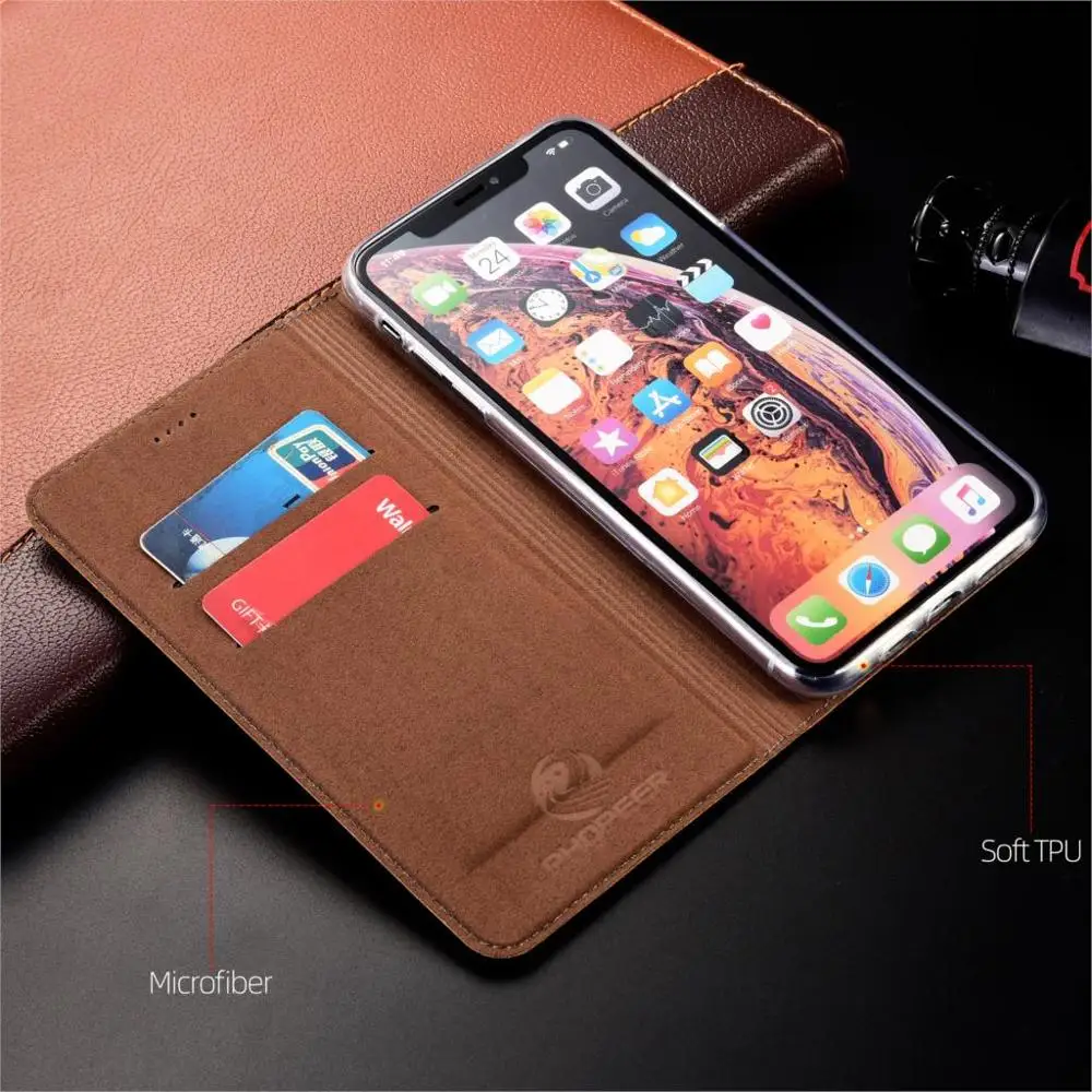 Babylon Style Genuine Leather Case For XiaoMi Mi 5x 6x 8 9 9T 10 10T 11 A1 A2 A3 CC9 CC9e SE Lite Pro Luxury Magnetic Cover