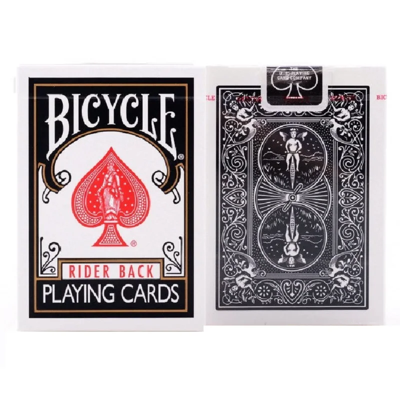 Bicycle Rider Back Black Playing Cards Standard Deck USPCC Poker