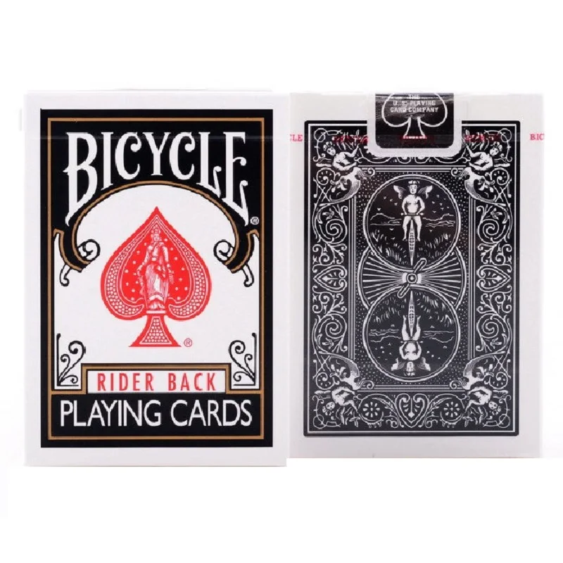 1 Deck Bicycle BLACK RIDER BACK Playing Cards standard face 