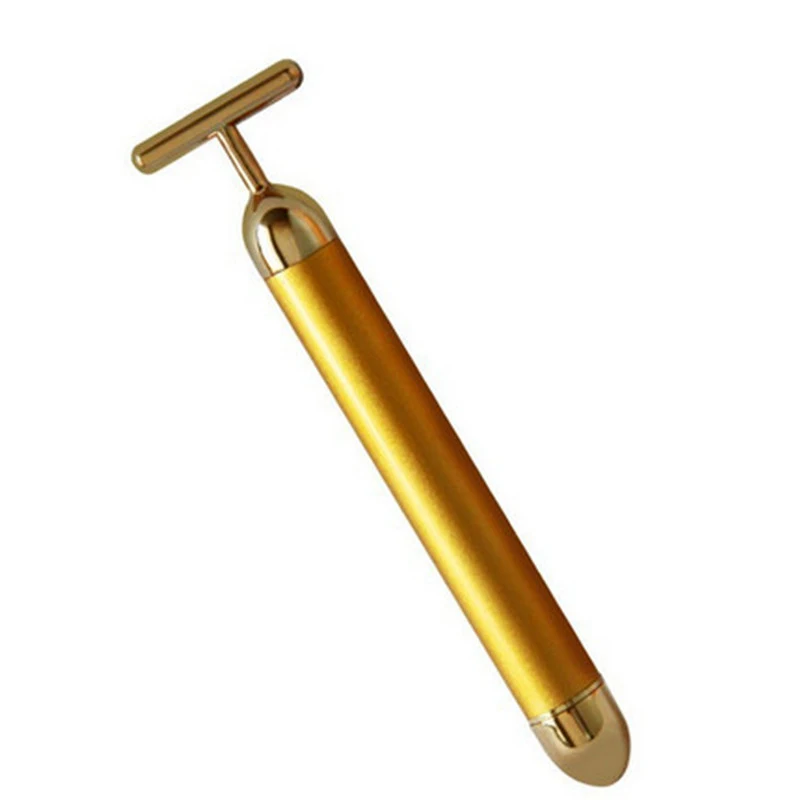 Waterproof Slimming Electric Beauty Bar Golden Face Massage Roller Care Vibration Facial Massager