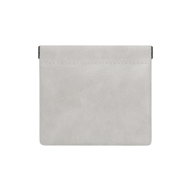 BUBM Mini Small Wallet Change Bag Coin Purse Money Change Bag Key Earbuds Storage Bag Credit Card Holder Case For Boys Girls S-light gray