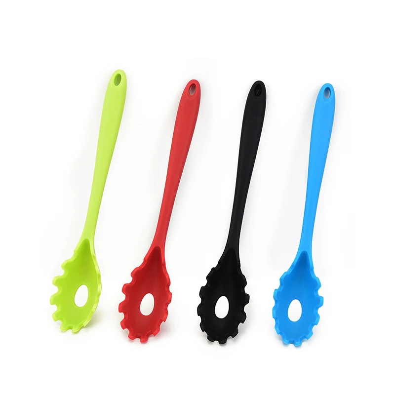 Long Handle Silicone Noodles Scoop Home Sipplies Cooking Tools Gadgets Leaky Spoon Spaghetti Tools Kitchen Accessories
