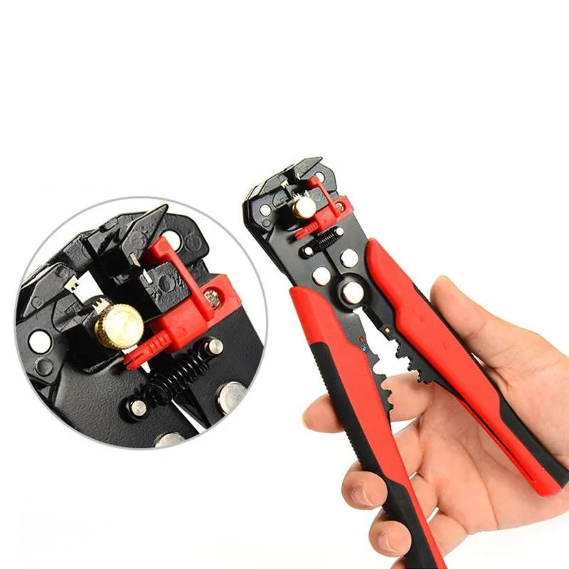 

Multi-function Automatic Terminal Plier Cable Wire Stripper Cutter Crimper ABS Orange Automatic Peeling Pliers