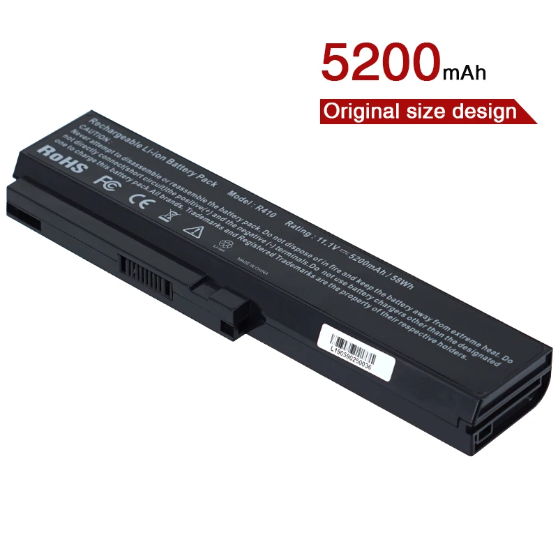 Оригинальная большая ёмкость батареи ноутбука 6 ячеек R410 для Samsung R560 R60 P210 P460 P50 P560