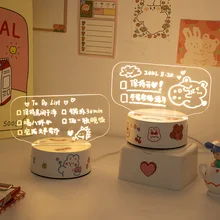 

Ins Girl Heart Desktop Marker Message Board Home Decor Night Light Bedroom Sleep Light Kawaii Stationary