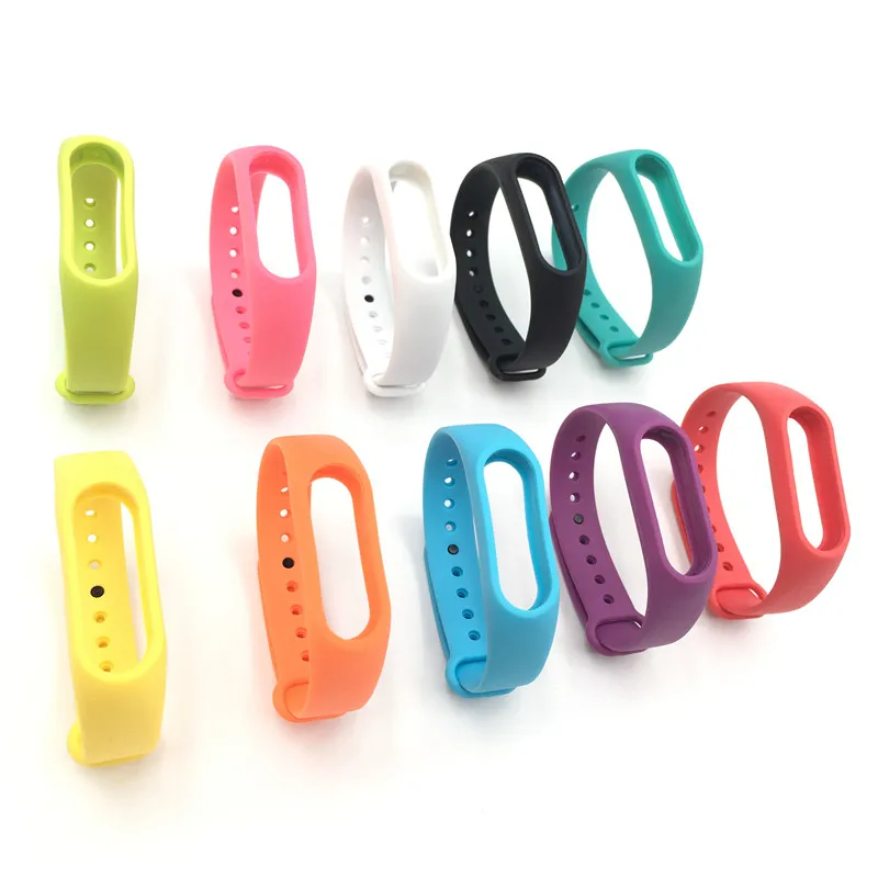Силиконовый цветной ремешок для Xiaomi mi band 2 1 шт.|for band|xiaomi bandwrist |