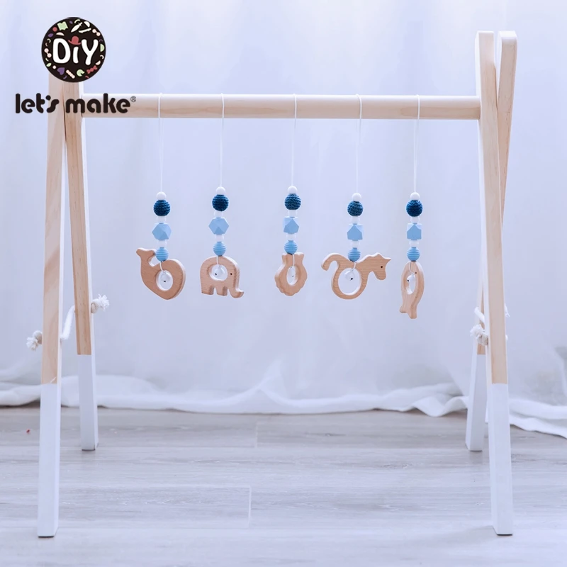 Let's Make 5 шт./компл. Детские Подвеска для коляски животных Bed Bell для висит пустышки для младенцев игровой гимнастический игрушки Детская игрушка-Погремушка Погремушки для новорожденного