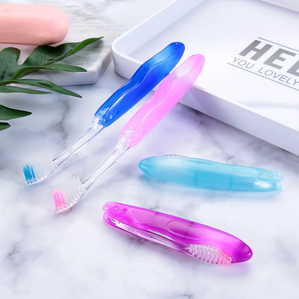 1Pc Folding Toothbrush Portable Travel Camping Outdoor Tooth Brush Soft Foldable Toothbrush