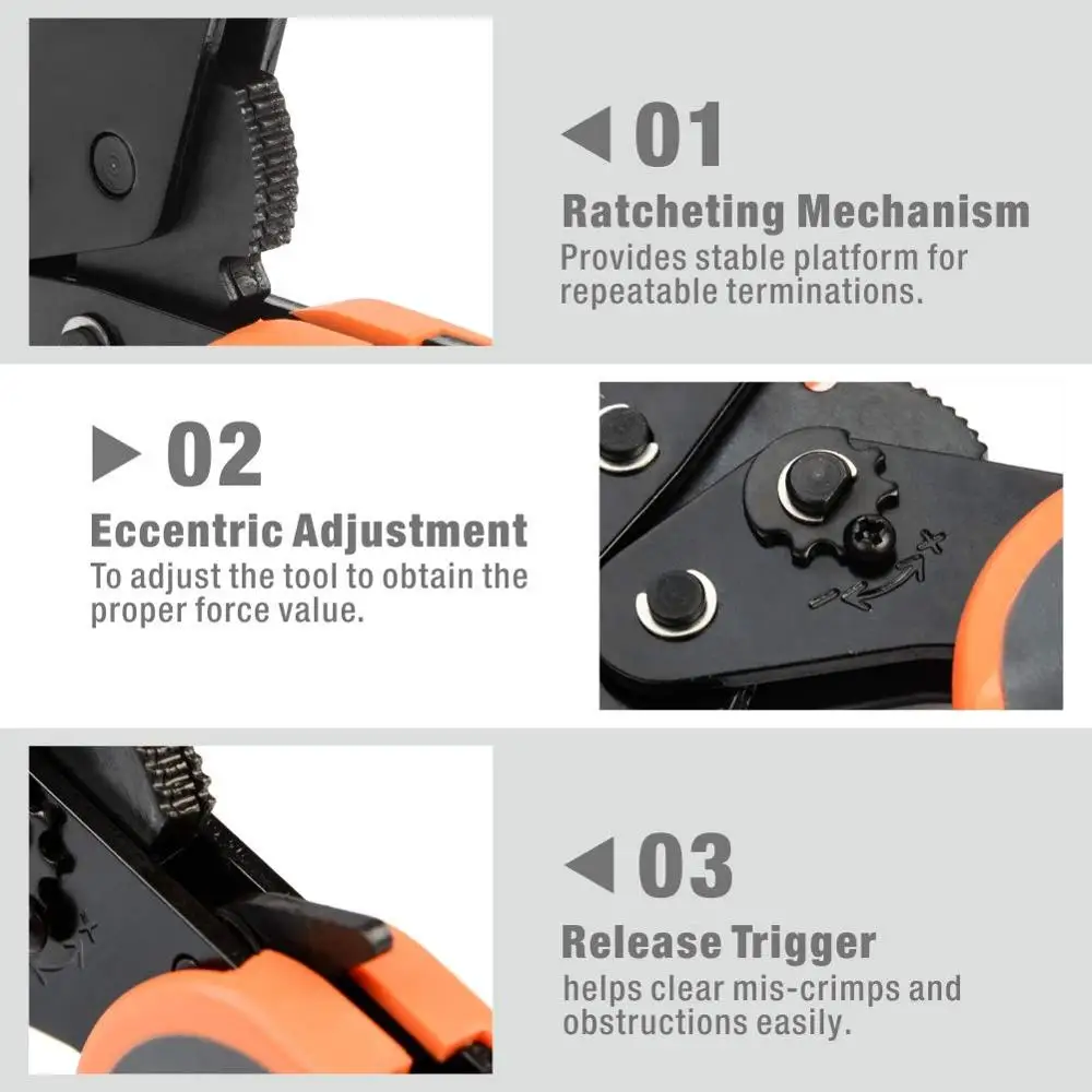 IWISS IWS-2210H Ratchet Crimping pliers  Heat Shrink Connectors Crimping Tools from AWG22-10