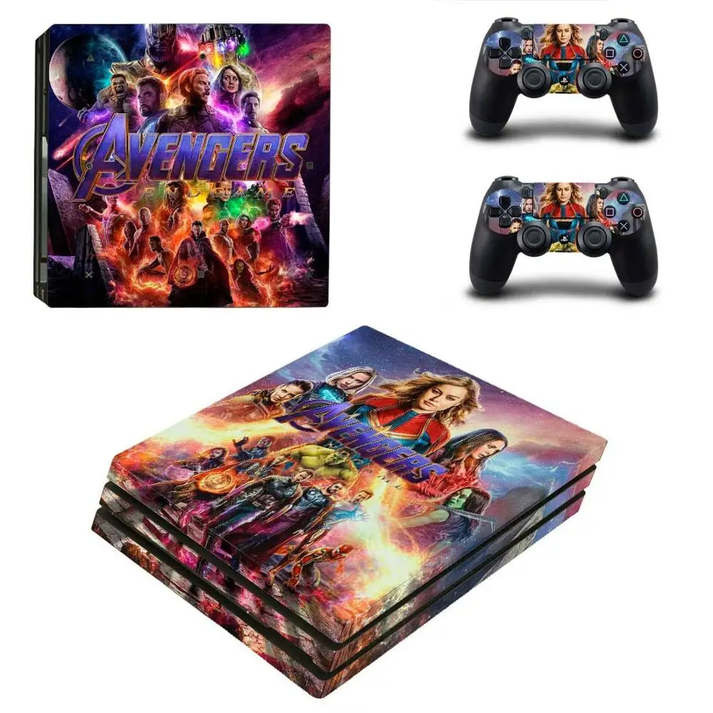 Мстители Endgame PS4 Pro наклейка s Play station 4 Кожа Наклейка Наклейки Обложка для playstation 4 PS4 Pro консоль и контроллер скины