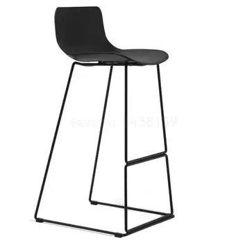 

Bar stool modern minimalist bar stool high stool home bar chair nordic bar chair back creative high chair