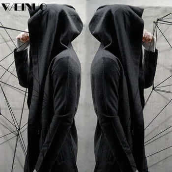 

Coat female Female Jacket 2019Top Unisex Winter Long Section of The Hooded Cloak Cape Cardigan Hoodie Jacket Manteau Femme