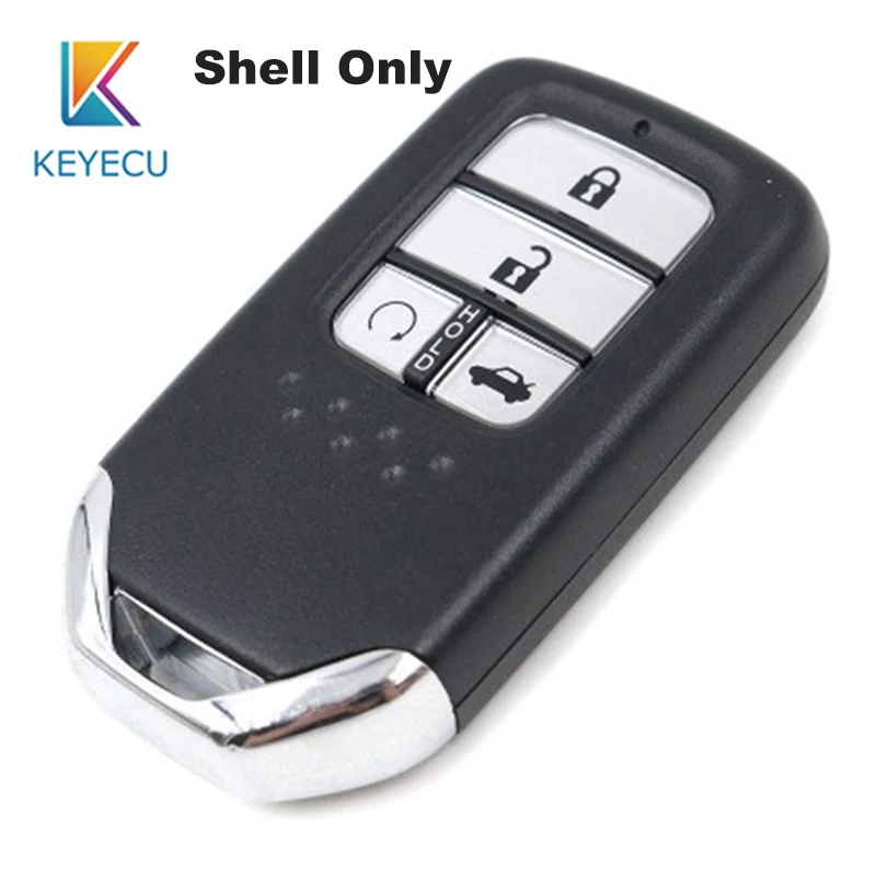 

KEYECU Replacement Shell Smart Remote Key Case Fob 4 Button for Honda Civic C-RV 2013 2014 2015 2016 2017 Smart Remote Shell