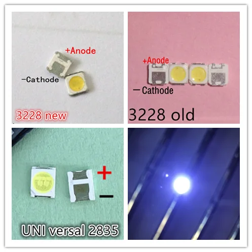100 шт. для SAMSUNG 2828 светодиодная подсветка TT321A 1 5 Вт-3 Вт с стабилизатором 3 в 3228