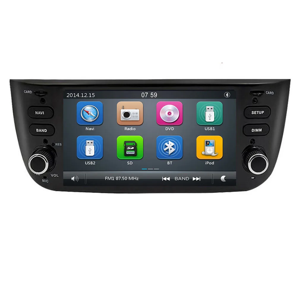 Автомобильный DVD плеер с GPS для FIAT LINEA PUNTO EVO Авторадио стерео BT Wi Fi Восьмиядерный