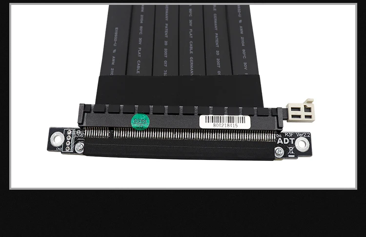 Adt X16 Extensão Adaptador Riser Cartão 3.0 Pci-e Gráficos para K39 A39 a1 D19 D21 D30 Cabos de computador e conectores - Imagem 3