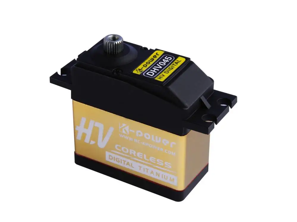 Высоковольтный цифровой сервопривод без сердечника K power DHV045 5 кг/сек|Детали и
