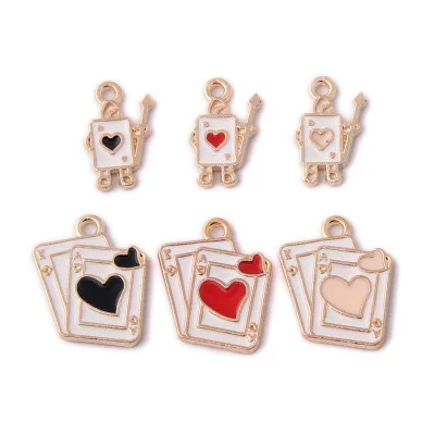 

15-18MM 60Pcs Mix Colors KC Gold Alloy Metal Pendants Jewelry Charms