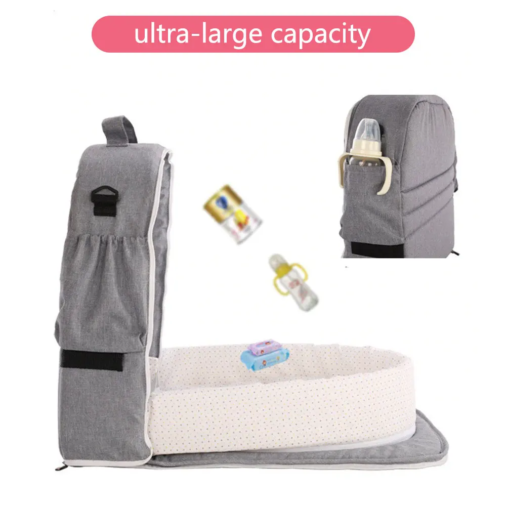 Baby Bed Travel Sun Protection Mosquito Net With Portable Backpack Bed Bassinet Baby Foldable Breathable Infant Sleeping Basket