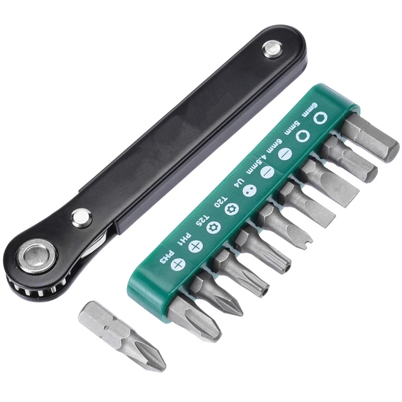 

11 In1 Ratchet Screwdriver Set Mini Right Angle Offset Hand Ratchet Screwdriver Ratchet Driver Tool Set Multifunction Tool