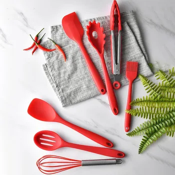 

10PCS Silicone Kitchenware Cooking Utensils Set Heat Resistant Kitchen Non-Stick Cooking Utensils Baking Tools With Storage Box