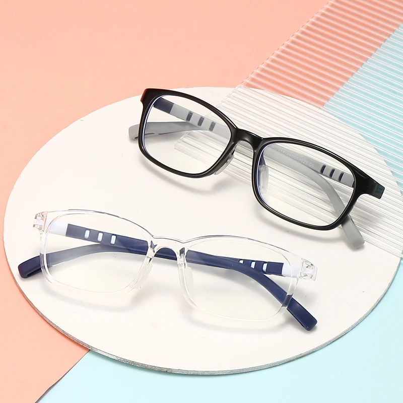 Optical glasses frame Boy Girl Kid Anti-Blue Light Glasses Prescription Myopia glass TR90 Retro Ultra light Children Eyeglasses