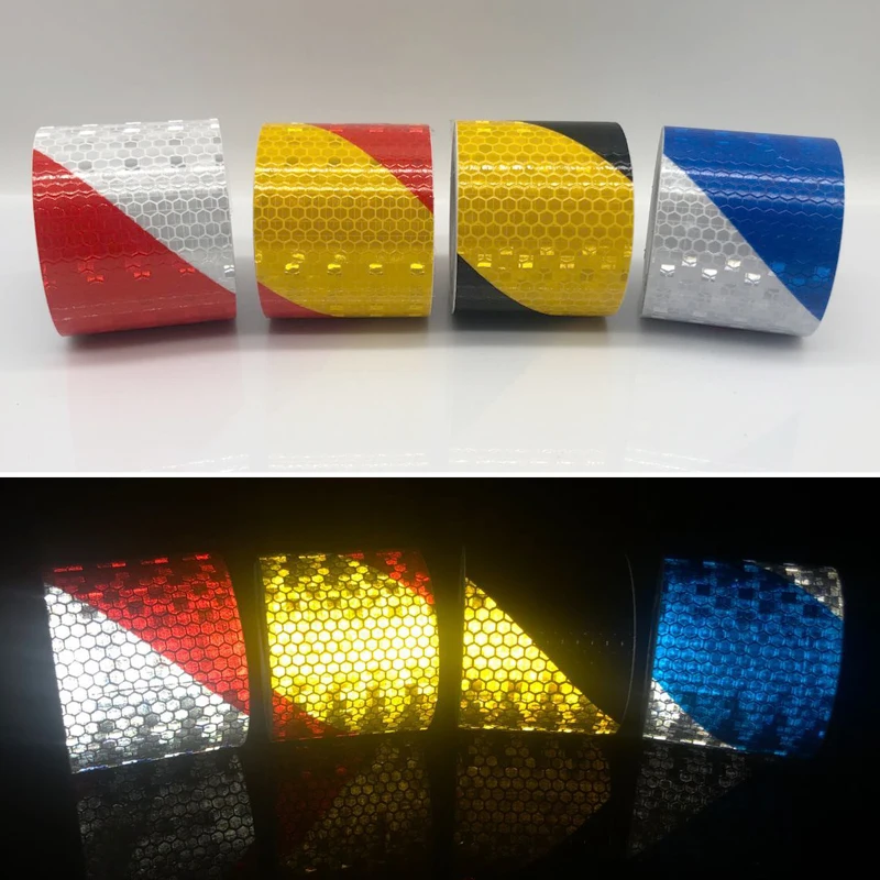 3M Reflective Bicycle Stickers Adhesive Tape for Bike Safety White Red Yellow Blue Accessories |