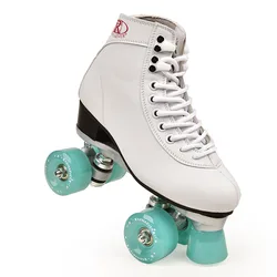 Double Row Street Skate Shoes Tyre Waterproof Roller Skating New Style Fancy Adult Unisex Rollers Patins 4 Roues Skates KC50LH