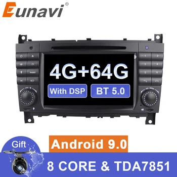 

Eunavi 2 din Android 9 Car multimedia Dvd GPS Radio For Mercedes/Benz W203 W209 W219 W169 A160 C180 C200 C230 C240 CLK200 CLK22