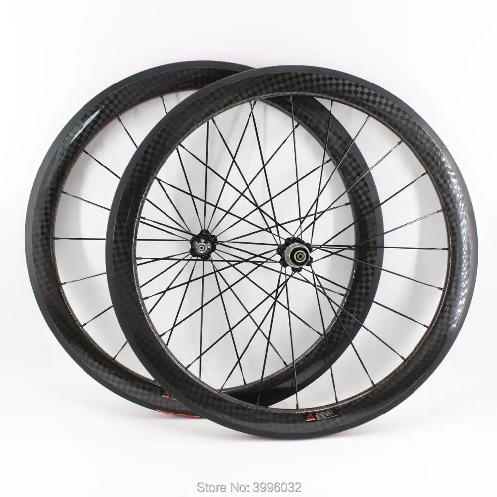 

New 700C 50mm Road bike glossy matte 12K full carbon fibre bicycle wheelset carbon clincher tubular rims 23 25mm width Free ship