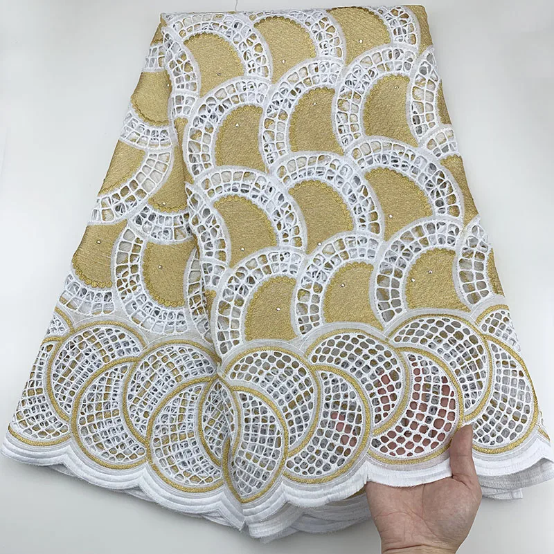 

New arrival african swiss voile lace nigerian lace fabrics 5 yards 2020 high quality swiss cotton voile laces switzerland