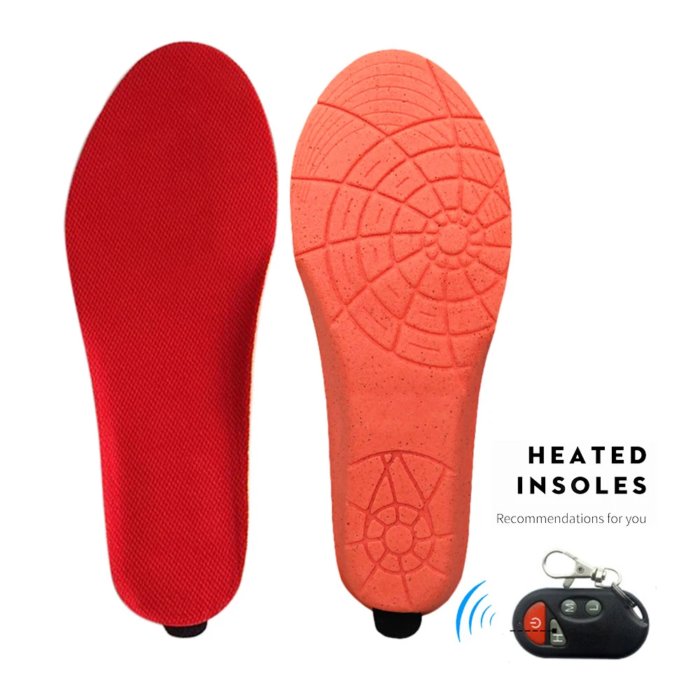 

1800mAh Rechargeable Electric Heating Insoles With Remote Control Winter Warm Heated Insoles Sport Shoes Pads For Skiing Hunting