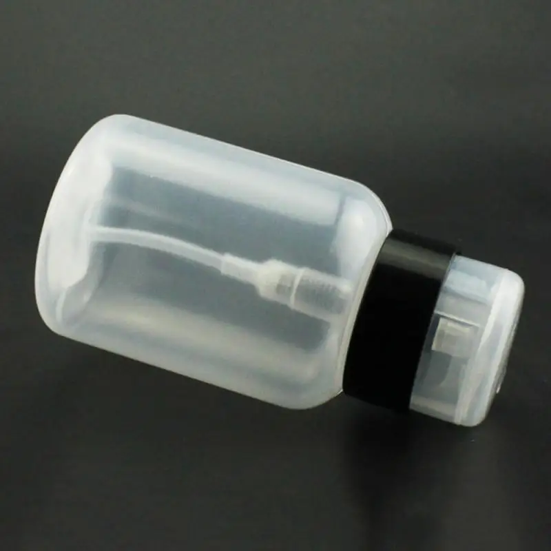 210ml Empty Pump Dispenser Acrylic Gel Polish Remover Cleaner Liquid Container Storage Small Pressure Bottle Storage Bottle