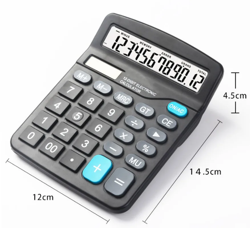 hefboom Rubriek Toevoeging Solar Calculator 12 Cijfers Groot Scherm Rekenmachine Financial Accounting  Clear Inventaris Kantoor Thuis Briefpapier Dual Voeding|Rekenmachines| -  AliExpress