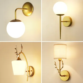 

Nordic Led Wall Lamp Simple Modern Creative Bedroom Bedside Lamp Living Room Stairway TV Background Wall Mount Lighting Fixture
