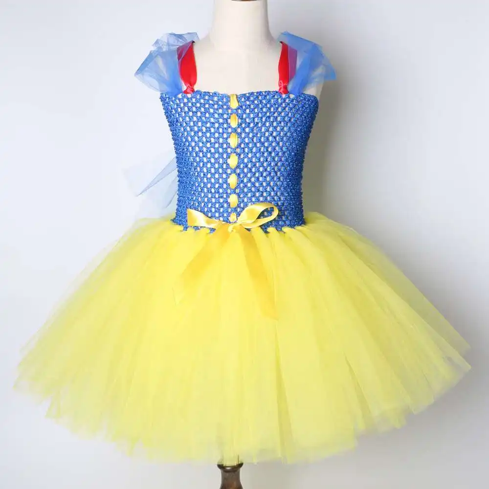 

Girl's snow white dress European and American cartoon net yarn princess Christmas Halloween Tutu performance clothes