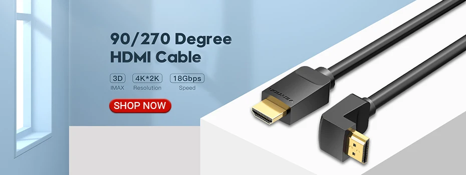 Vention HDMI 2.0 Cable Ultra 4K Slim HDMI 2.0 Splitter