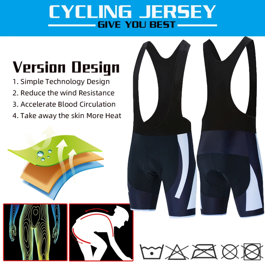 Bib Style & Regular Style Padded Insert Cycling Shorts