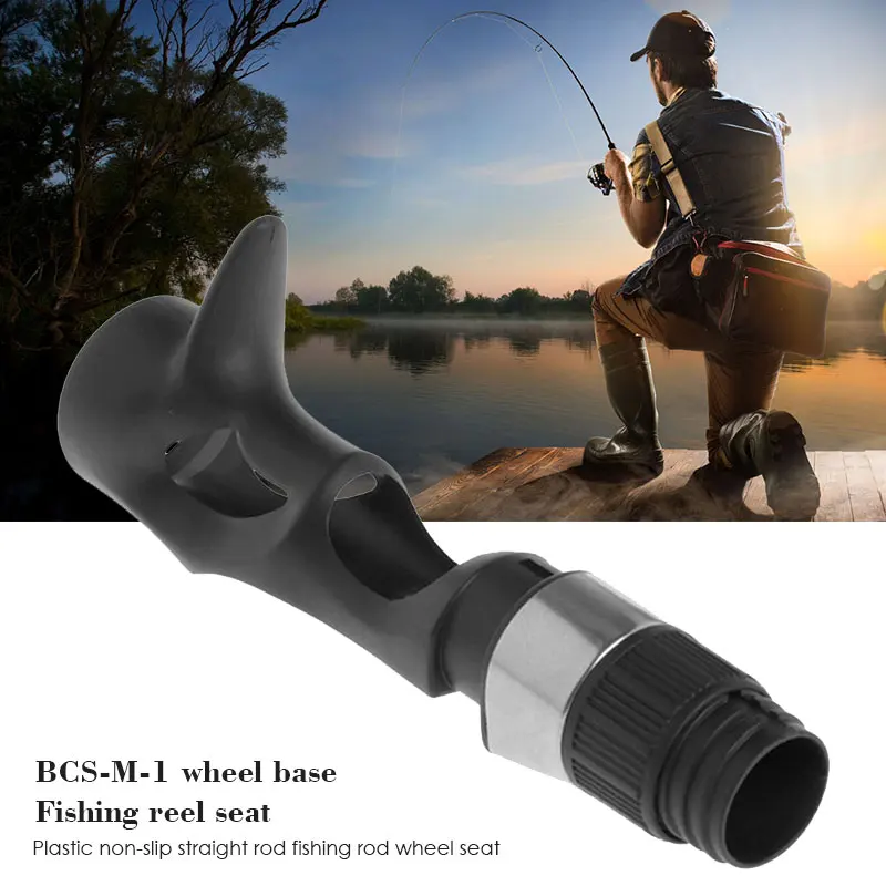 

Fishing Rod Reel Rod Holder Fishing Rod Seat Portable Durable Black Plastic BCS-M Ocean DIY Tool Practical