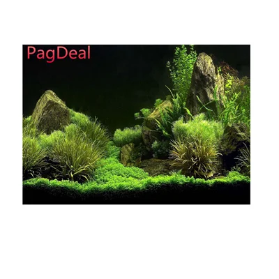 ZST080918 Aquarium Background Sticker Ocean Seabed Coral Reef Sea Floor Island Plant Night Sky Fish Tank Backdrop Poster Decoration - Цвет: ZST080918