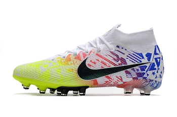

Nike Mercurial Vapor 13 Elite SG-PRO AC Football Cleats Flyknit 360 Sneakers Men Soccer Boots Low Soft Groud New Mans Blue Boots
