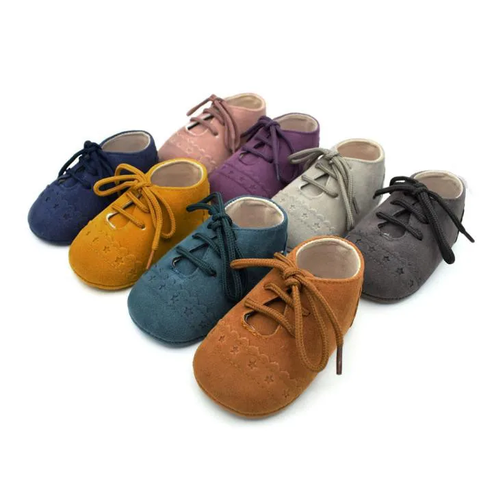 Обувь для малышей; кроссовки; нескользящие туфли из флока на мягкой подошве со шнуровкой; весенне-Осенняя обувь для малышей 0-18 м; Bebek Ayakkabi