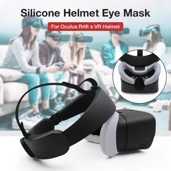 

2020 New Silicone Helmet Eye Mask Protective Googles Headgear Cover For Oculus Rift S VR Game Headset Accessories