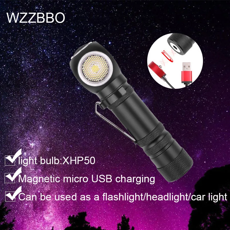 

XHP50 Magnetic charge LED Flashlight Tactical Flashlight Hand Lamp rechargeable lantern camping portable self defense