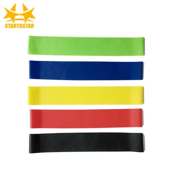 

STARTOSTAR Workout Hip Resistance Bands Exercise 5 Level Natural Latex Training Pull Rope For Sports Pilates Expander Fitness