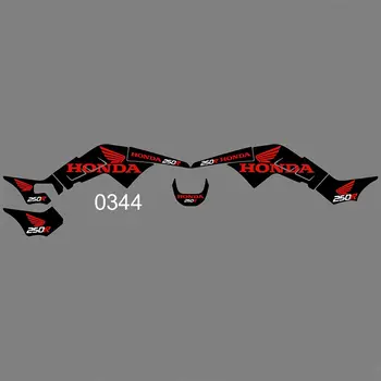 

New Full Graphics Decals Stickers Custom Number Name Glossy Bright Stickers Waterproof for HONDA TRX250R ATV