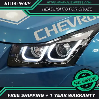 

Car Styling Case for Chevrolet Cruze Headlights 2009 2010 2011-2014 LED DRL Lens Double Beam H7 HID Chevrolet Cruze Headlight